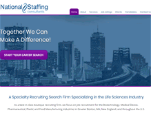 Tablet Screenshot of national-staff.com